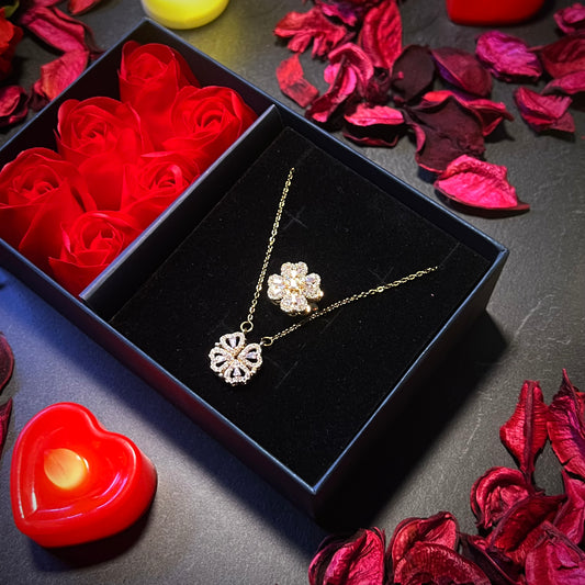 SET TREBOL CORAZONES + Caja Rosas GRATIS 🌹♥️